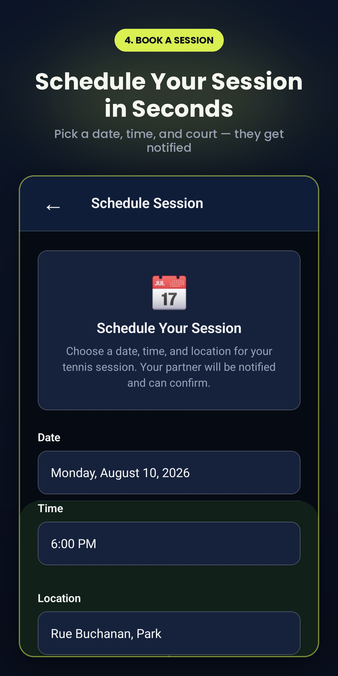 Schedule a session
